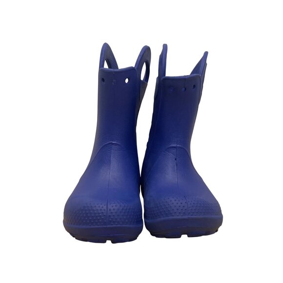 Crocs Children’s Blue Rubber Waterproof Handle It Rain Boots Size C11 - Picture 2 of 11